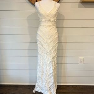 Chelsea and violet embroidered white dress